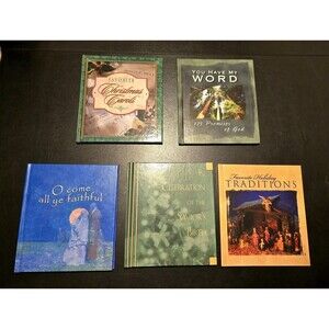 5 New Christmas Holiday Jesus Gift Books Stocking Stuffers Friends Family SET #4